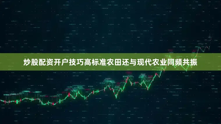 炒股配资开户技巧高标准农田还与现代农业同频共振